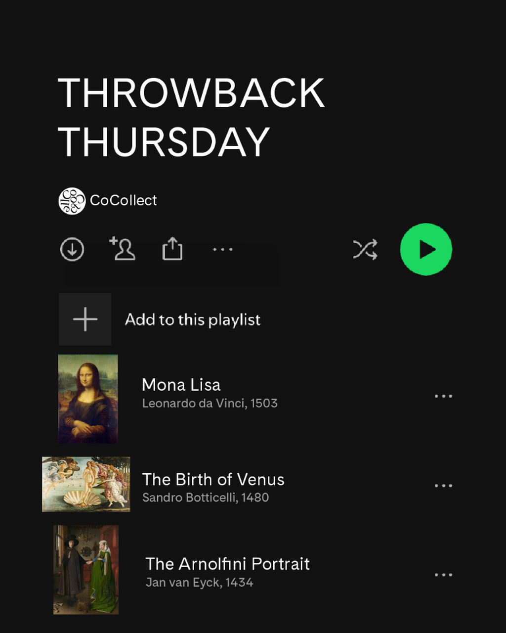 Art Playlists