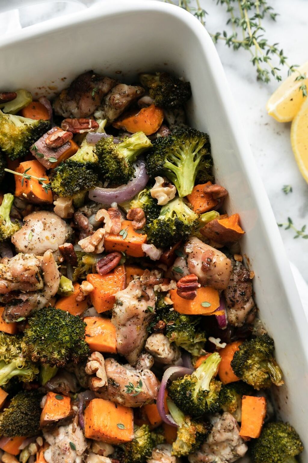 Chicken Broccoli Sweet Potato Bake