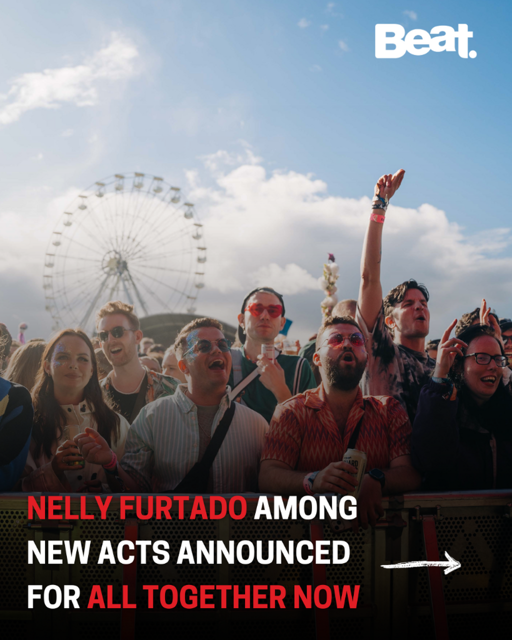 Nelly Furtado among 50 new acts announced for All Together Now