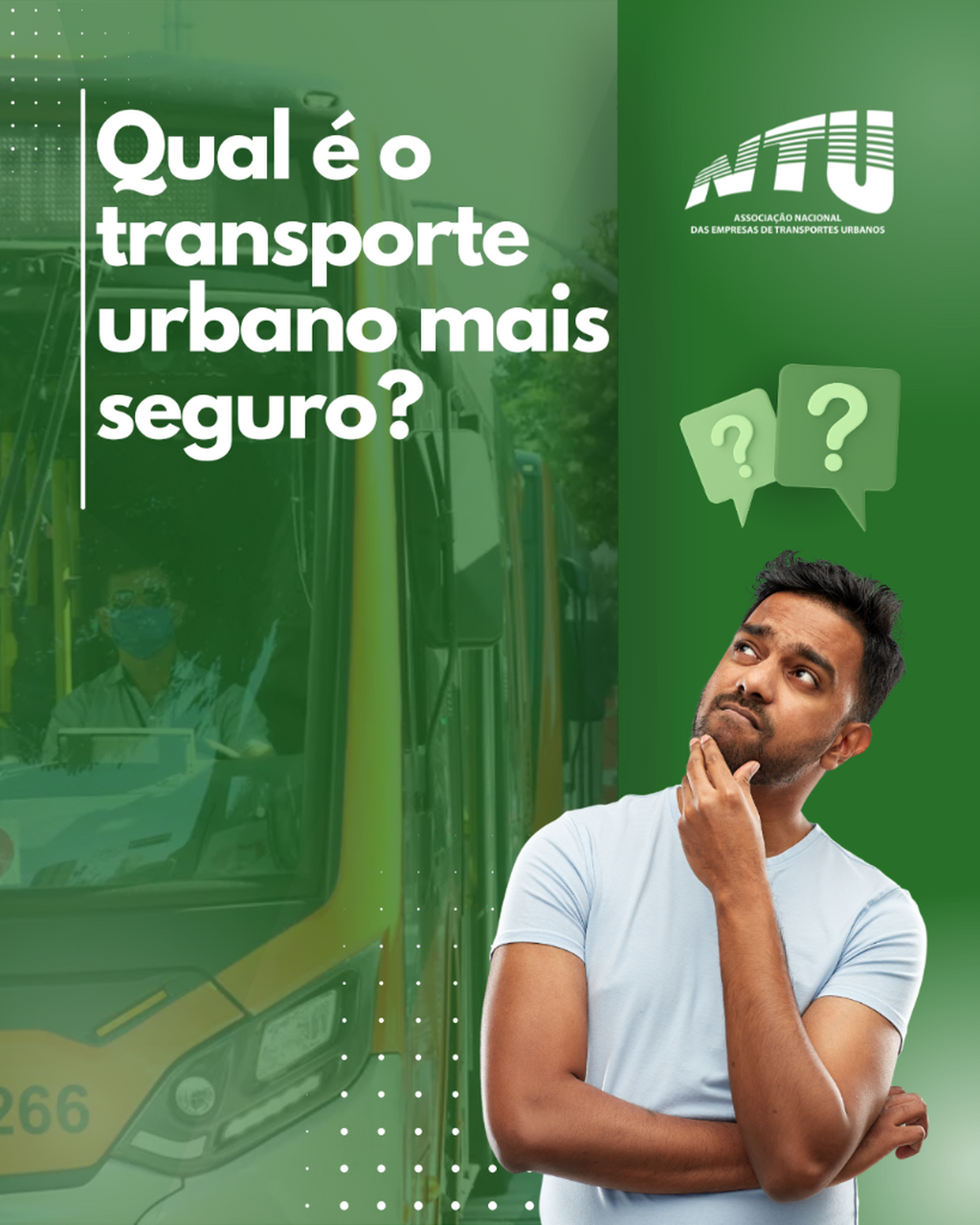 Qual o meio de transporte urbano mais seguro? - Card Question&aacute;rio. 