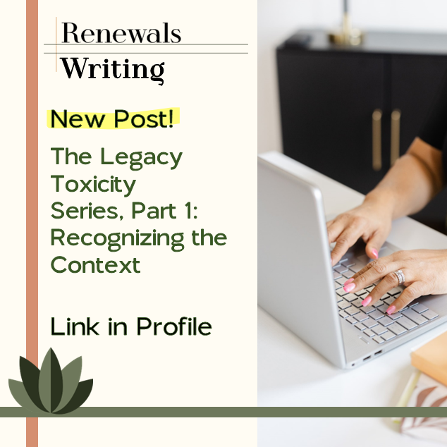 LEGACY TOXICITY SERIES: PART 1 - CONTEXT