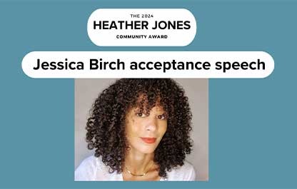 2024 Heather Jones Community Award Winner: Jessica Birch