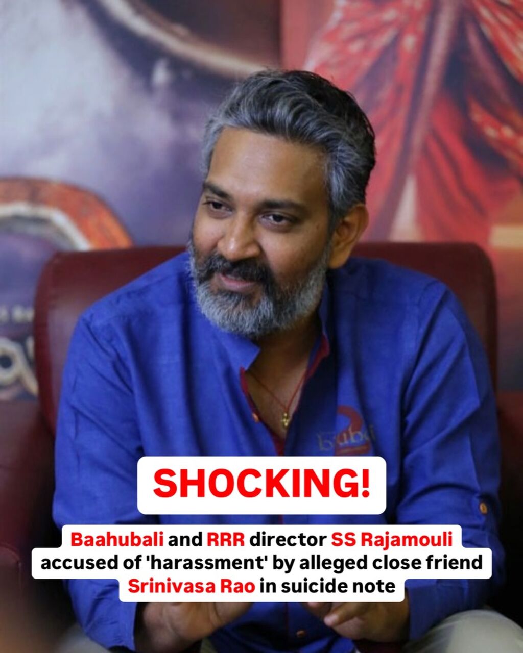 SS Rajamouli's 'Close Friend' Srinivasa Rao Accuses Director Of 'Ruining His Career For A Woman' In Suicide Note