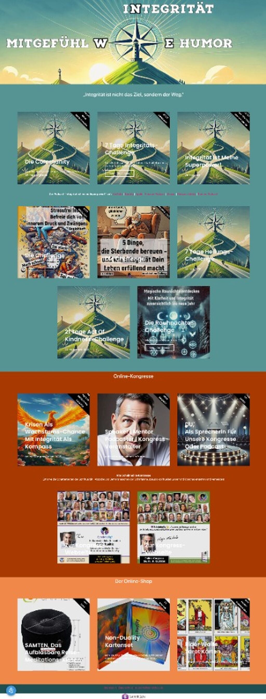 Webseite: Integer-Sein: Community, Podcast, Challenges &ndash; Wo Integrit&auml;t etwas Wert ist