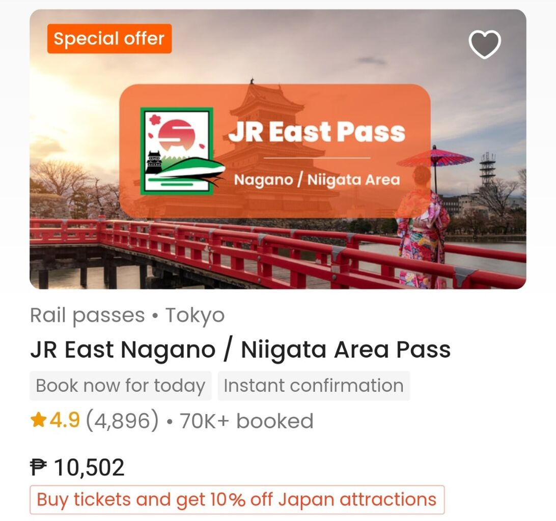 JR East Niigata Nagano Pass