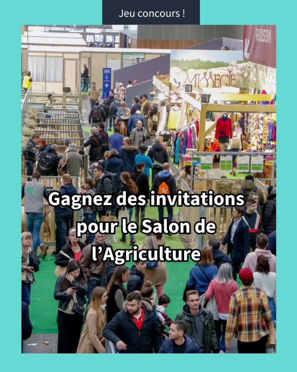 Les gagnants du jeu concours Salon de l'Agriculture