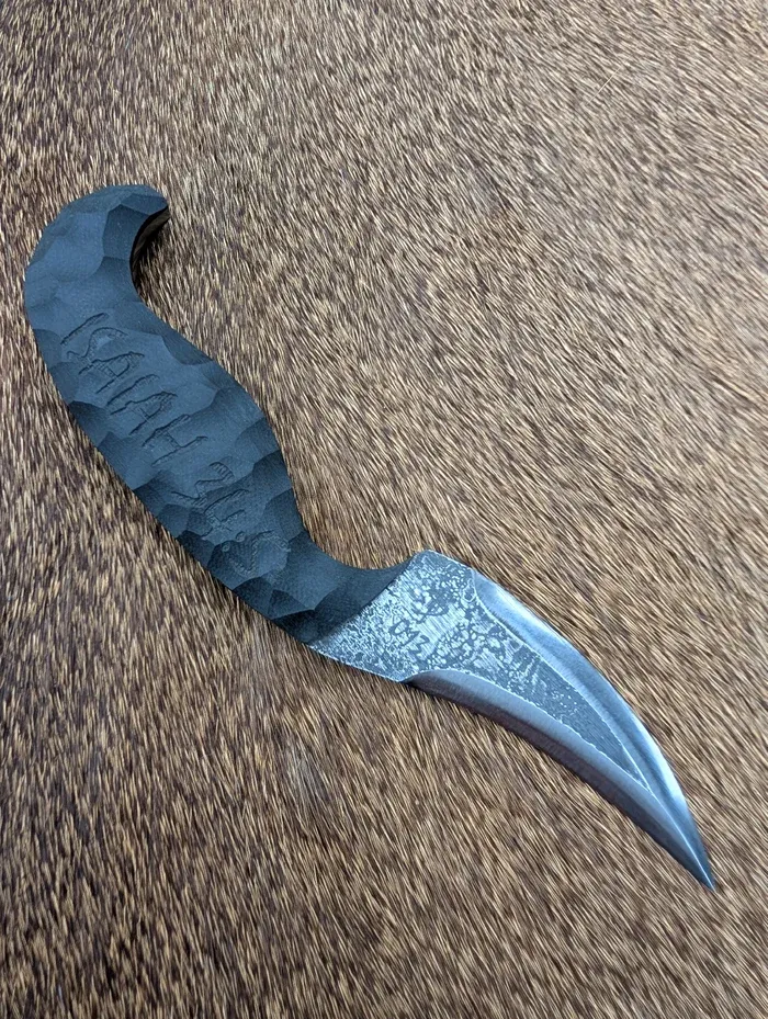 Our own blade from Ribsplitter Knife Works