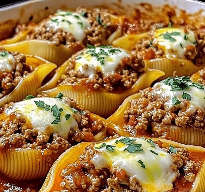 Beef & Ricotta Stuffed Shells