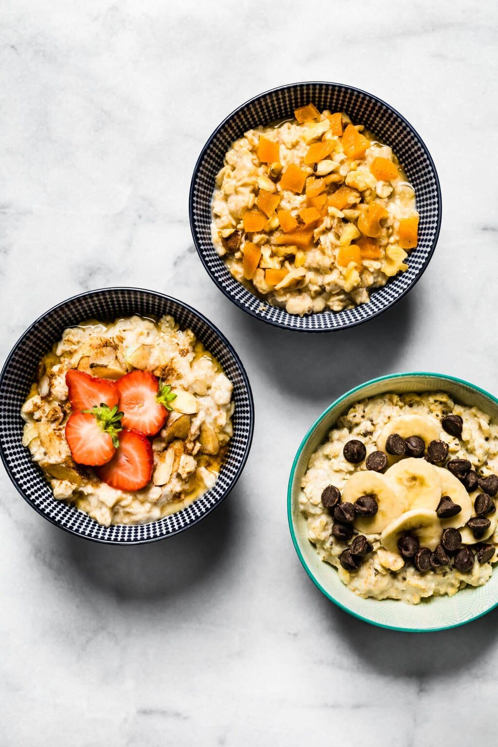 High Protein Oatmeal (3 Ways)