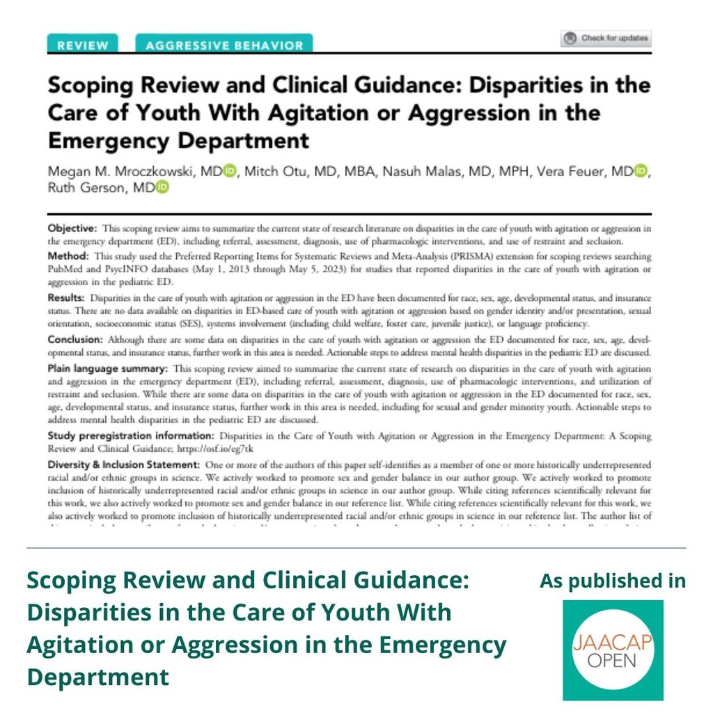 JO 0325 Scoping Review and Clinical Guidance