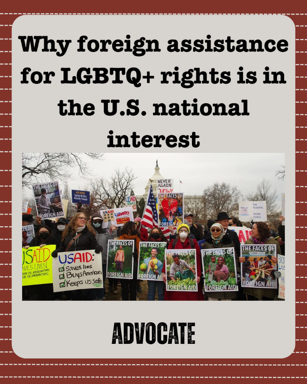 Why foreign assistance for LGBTQ+ rights is in the U.S. national interest