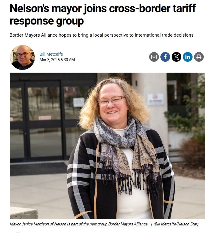 Nelson's mayor joins Border Mayors Alliance - NELSON STAR