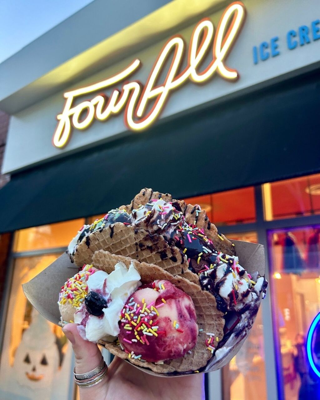 Four All Ice Cream Feast On Celebration Post