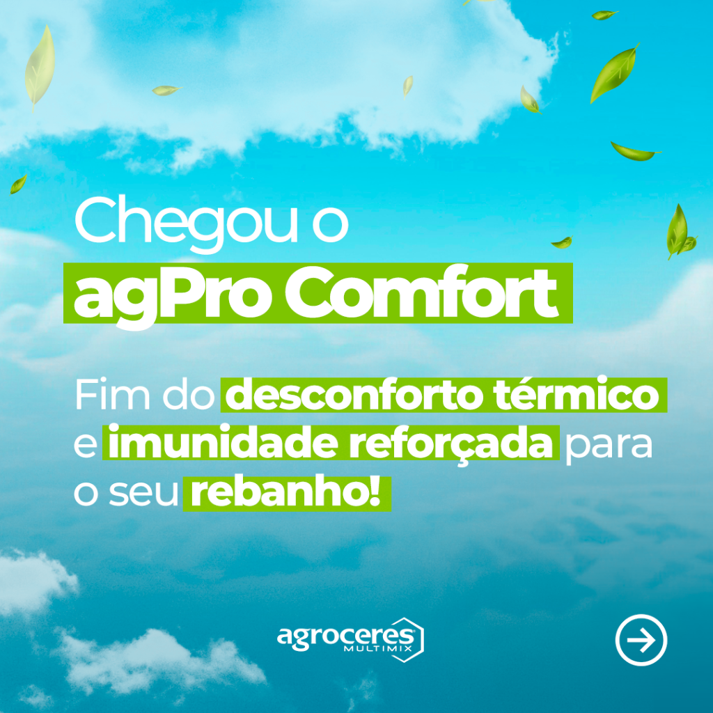 AgPro Comfort, fim do desconforto t&eacute;rmico e imunidade refor&ccedil;ada para o seu rebanho!
