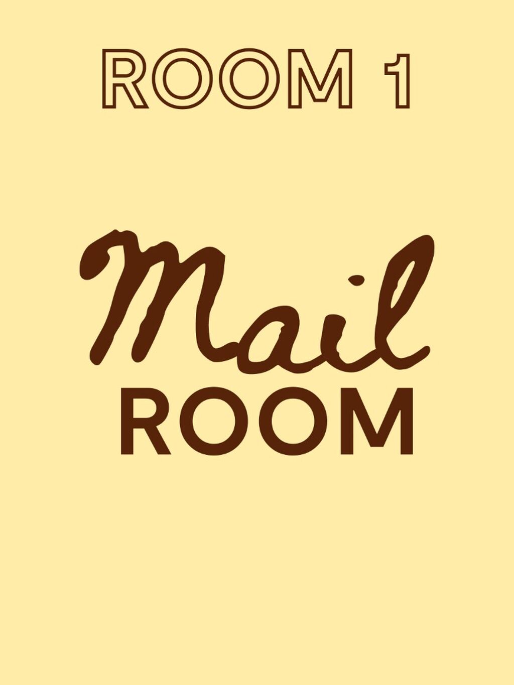 Room 1 : Mail Room