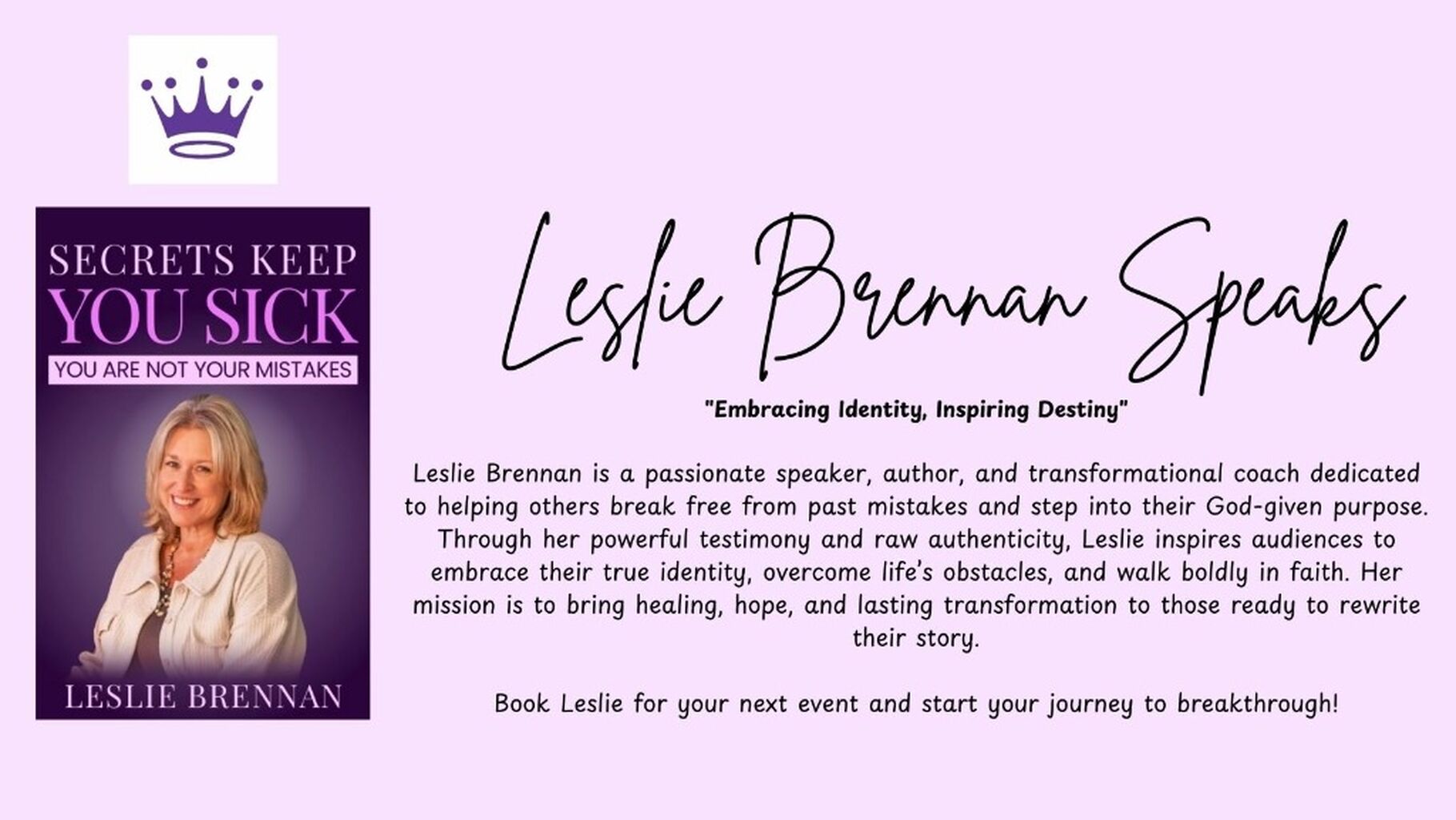 Leslie Brennan Speaks Facebook Community 