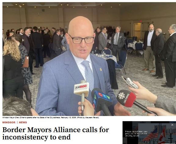 Border Mayors Alliance calls for inconsistency to end - WINDSORNEWSTODAY