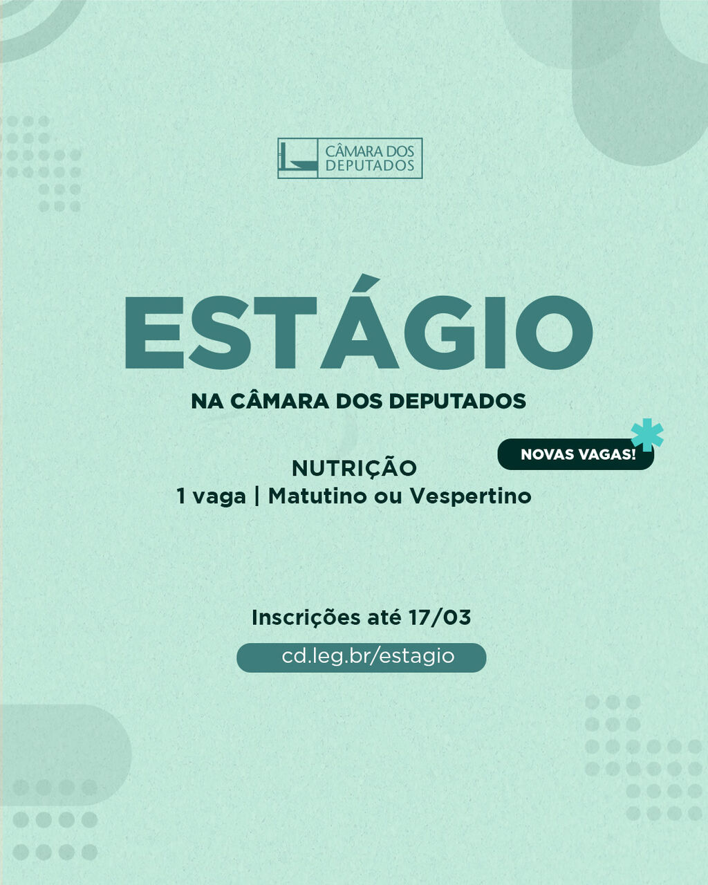 Vagas de est&aacute;gio 