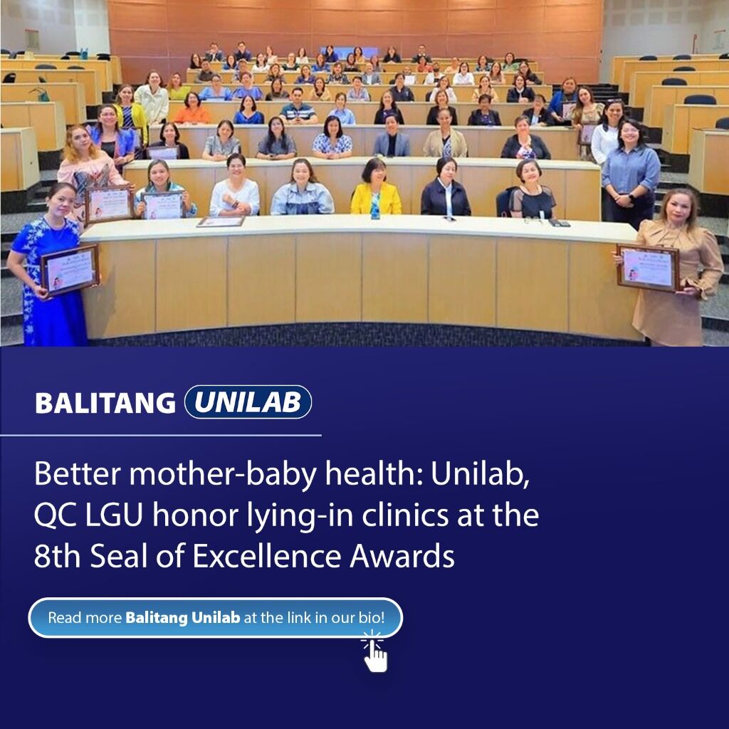 Better mother-baby health: Unilab, QC LGU honor lying-in clinics at the 8th Seal of Excellence Awards