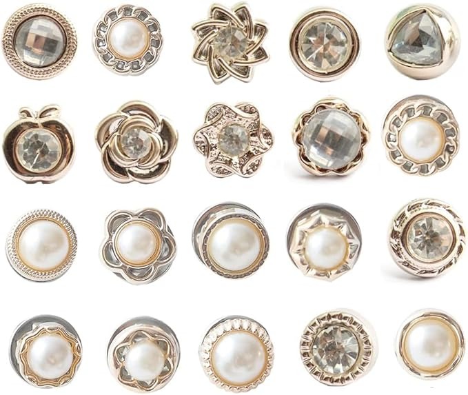 20pcs Brooch & Button Pins for Women &ndash; Modesty & DIY Clothing