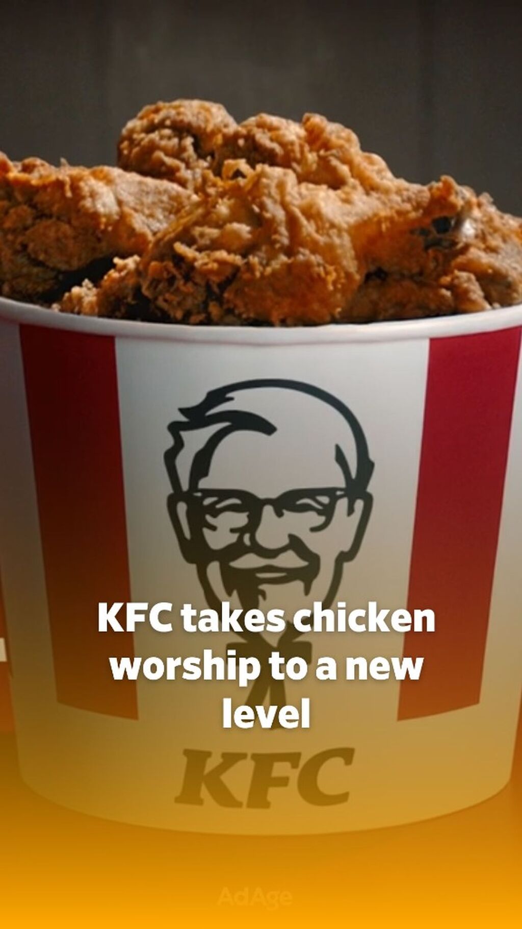 KFC&rsquo;s cultish new ad takes chicken worship to a ridiculous level