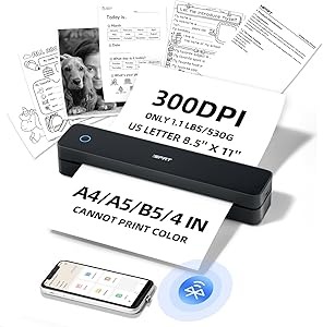Portable A4 Inkless Bluetooth Printer