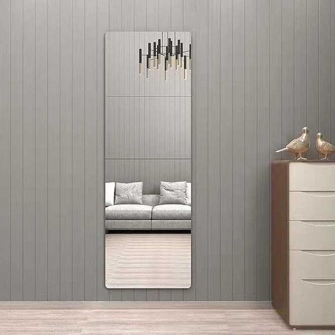 Adhesive Acrylic Wall Mirror Sticker for Home & Bathroom.