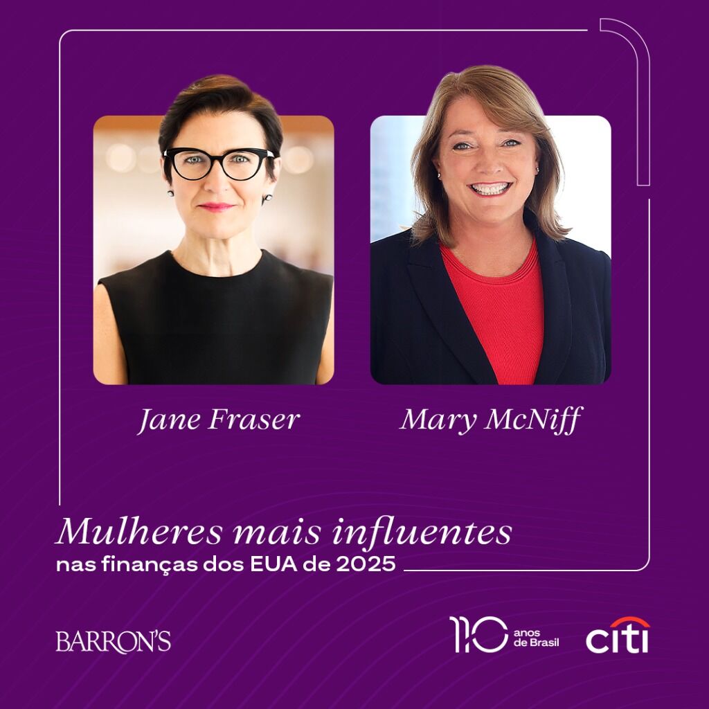 Parabenizamos nossas l&iacute;deres nomeadas para a lista das 100 Mulheres Mais Influentes em Finan&ccedil;as nos Estados Unidos de 2025 pela Barron&rsquo;s
