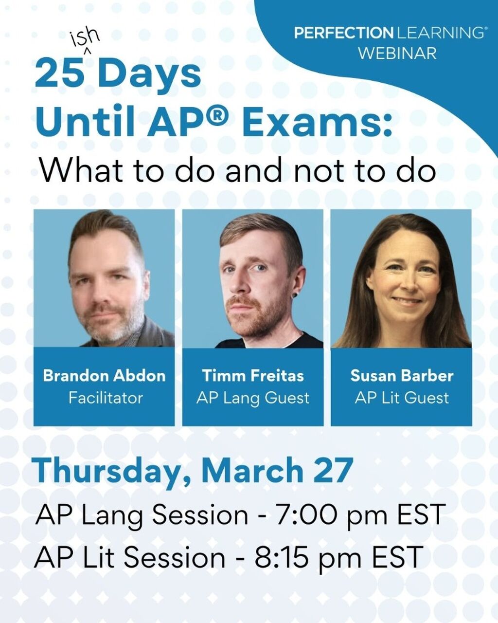 25ish Days 'Til the AP Exams Registration