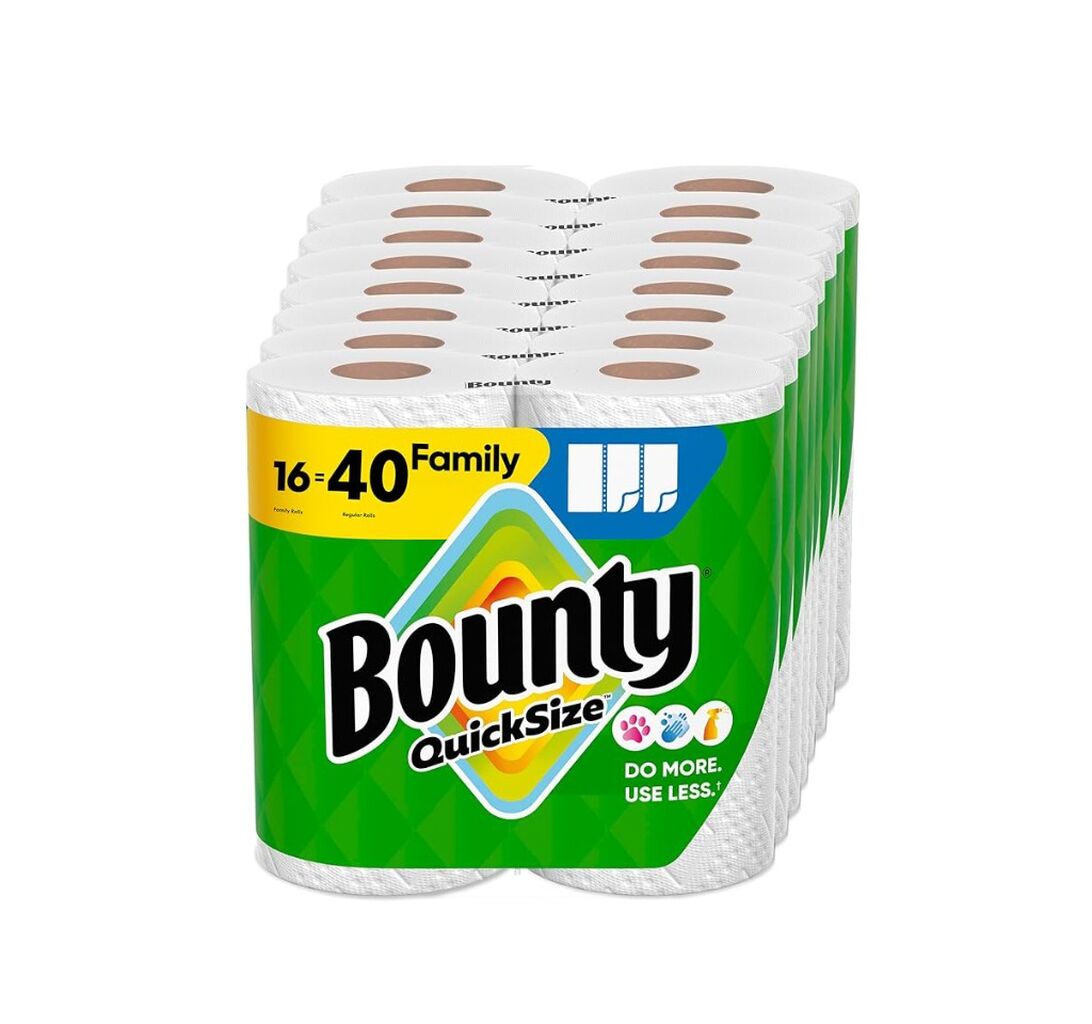 Bounty Paper Towels Quick Size, White