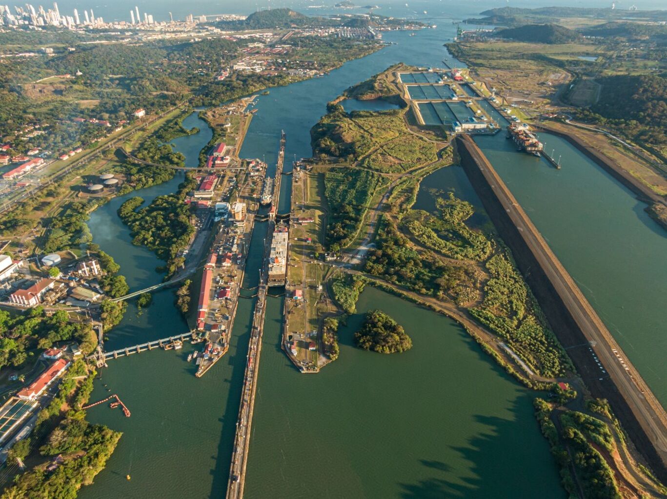 Panama Canal levels up