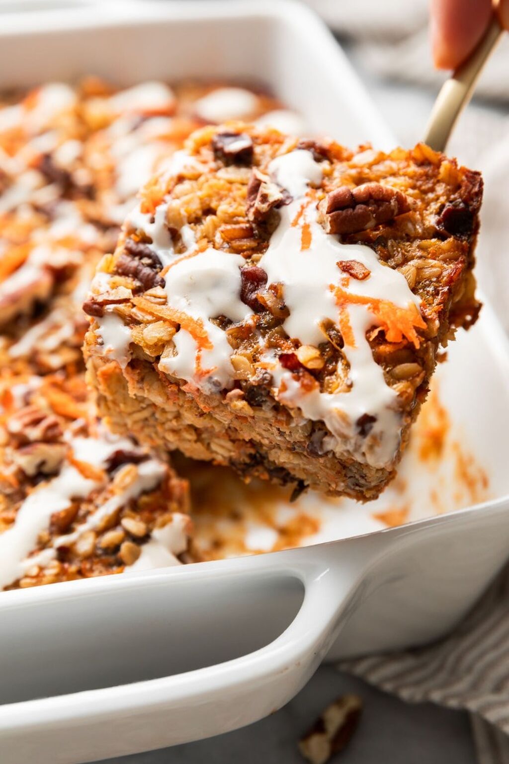Carrot Cake Baked Oatmeal