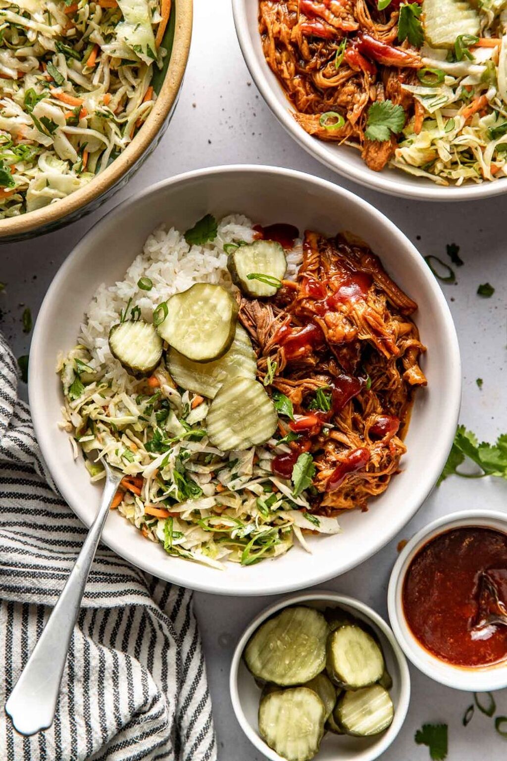 Crockpot Pulled Pork Bowls