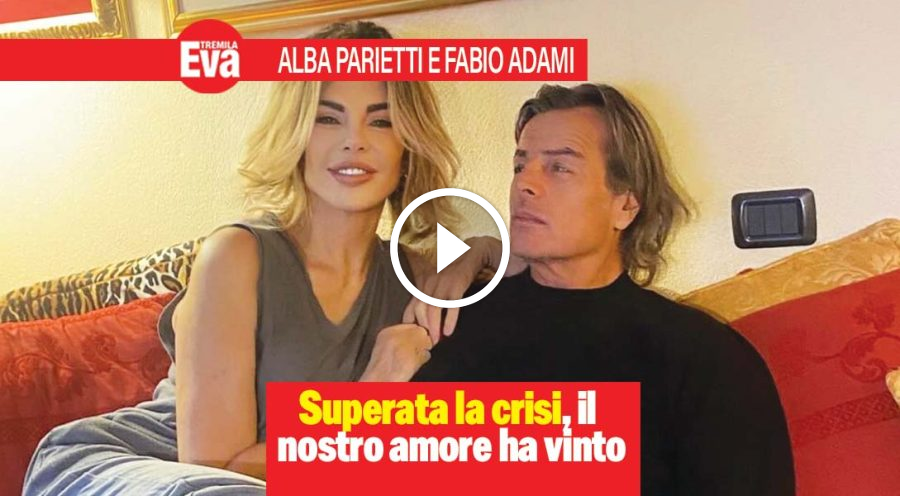 Alba Parietti e Fabio Adami, pace fatta per i 3 anni insieme