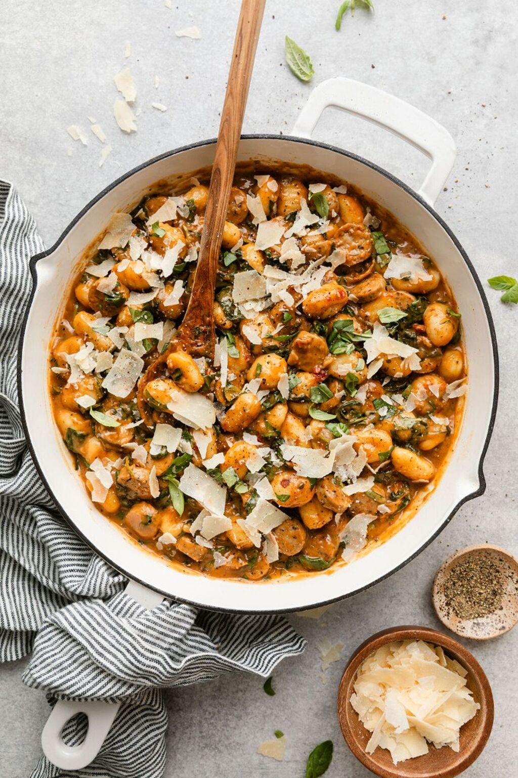 Chicken Sausage and Gnocchi Skillet