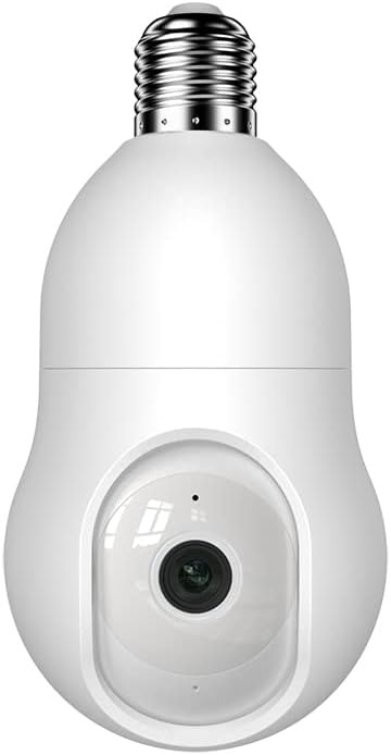 Light Bulb Security Camera &ndash; Wireless 360&deg; WiFi Cam with Motion Detection & Two-Way Audio