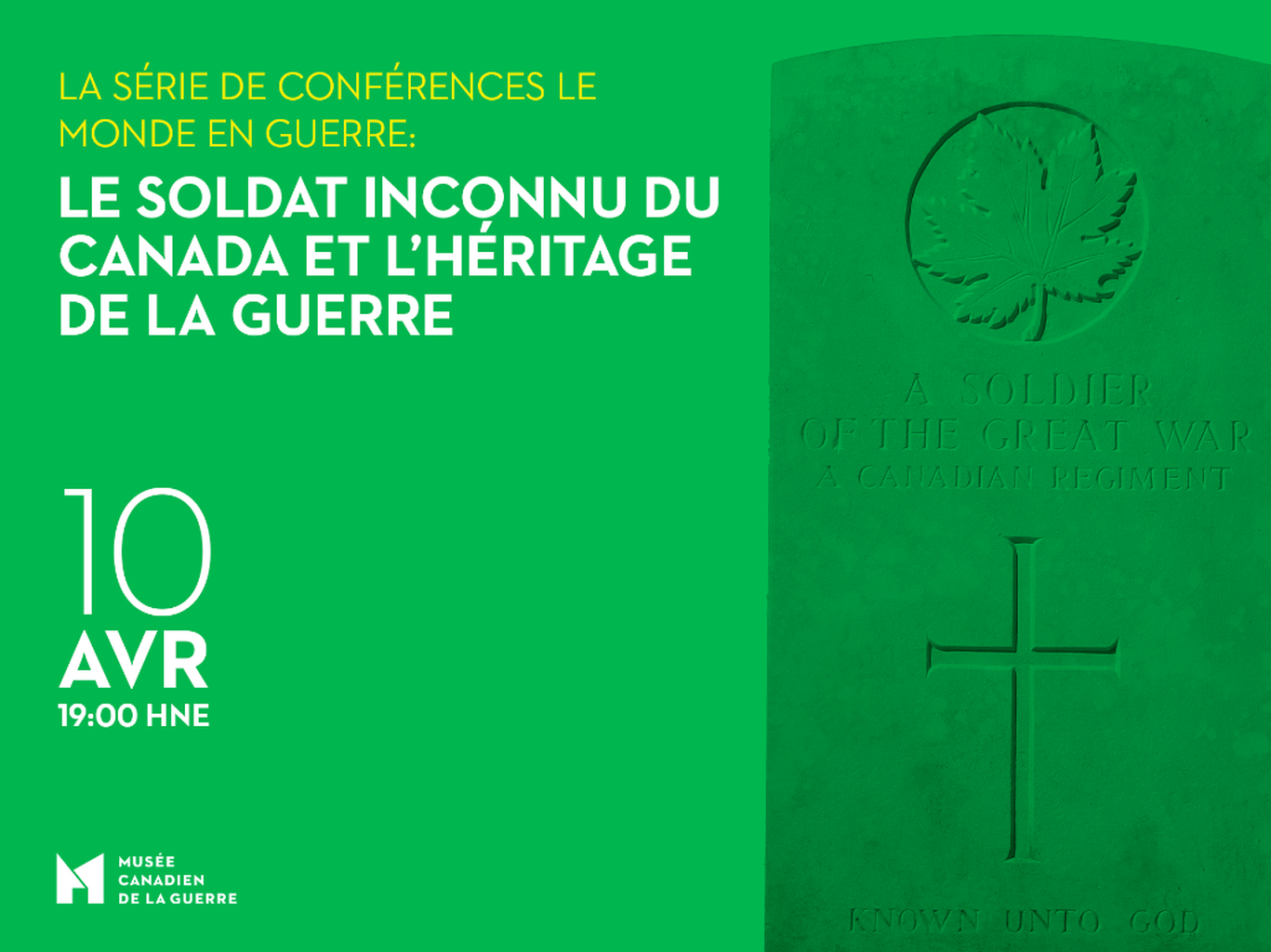 La s&eacute;rie de conf&eacute;rences Le monde en guerre&nbsp;&ndash; Le soldat inconnu du Canada et l&rsquo;h&eacute;ritage de la guerre | Mus&eacute;e canadien de la guerre