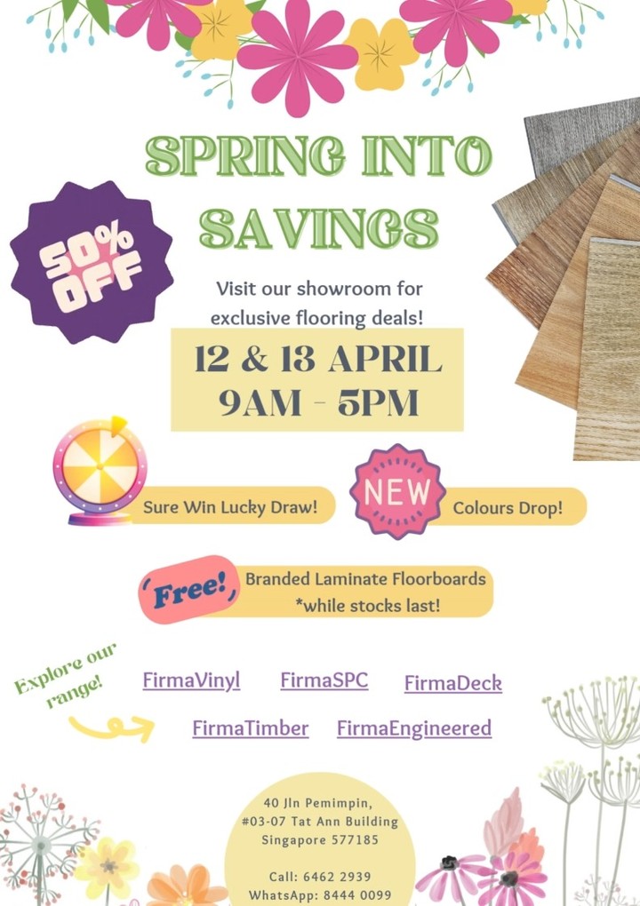 Spring Into Savings Sale Event