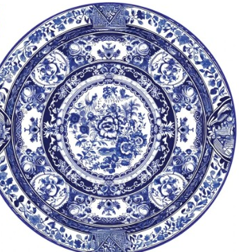 Ceramic decorative art plate