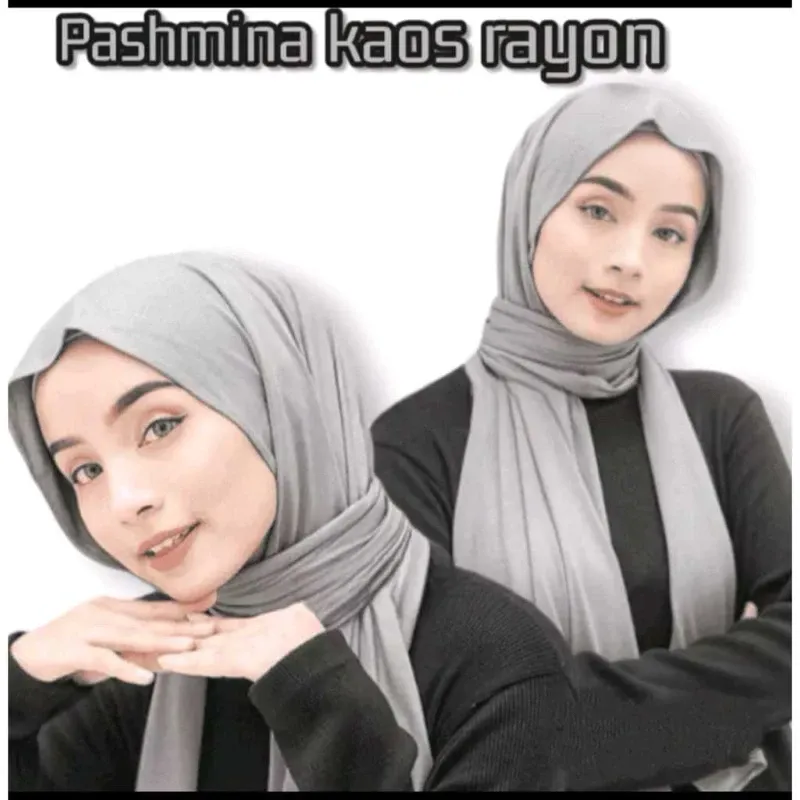 PASHMINA KAOS RAYON SUPER / PASHMINA TURKI SHAWL