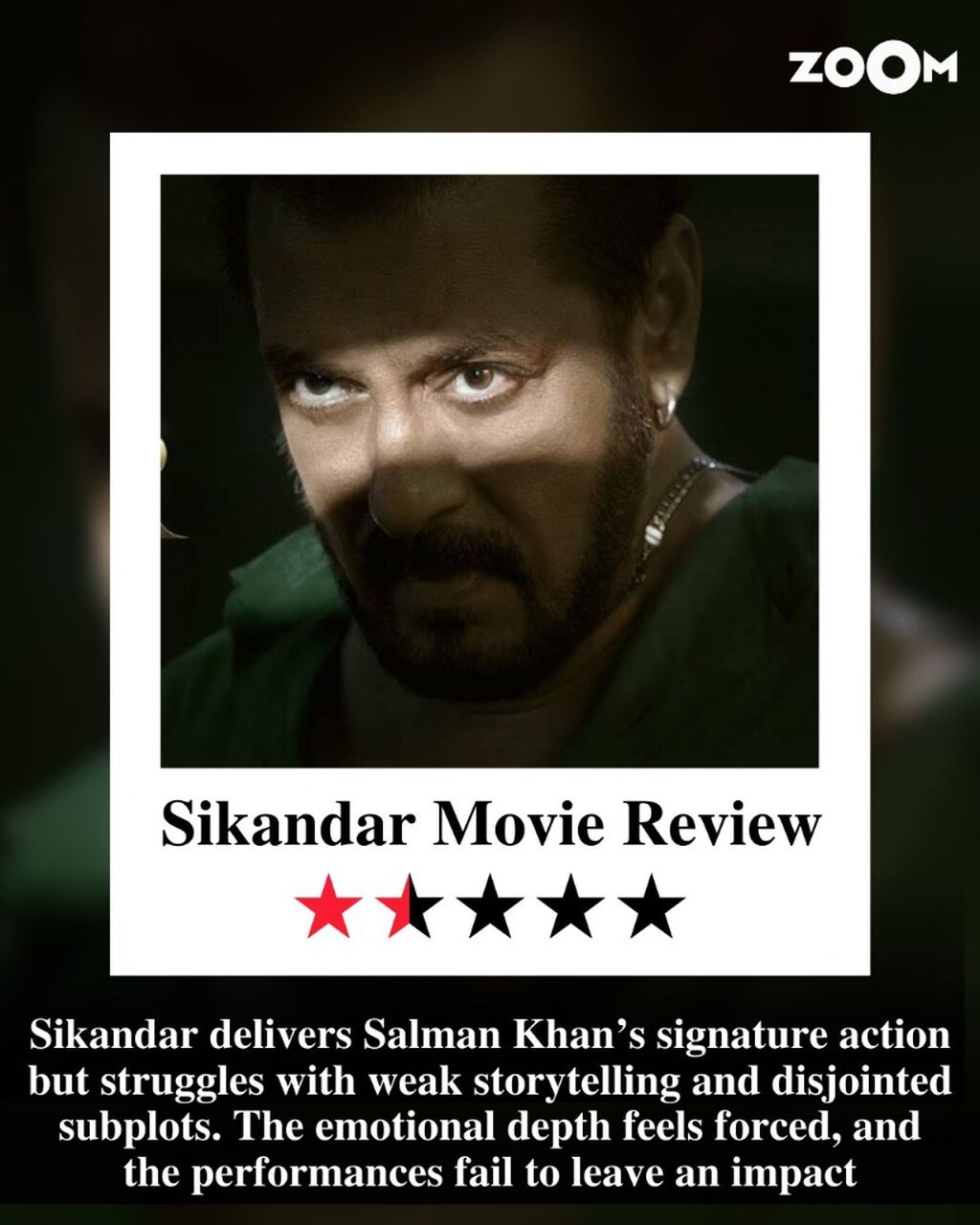 Sikandar Movie Review: Salman Khan At His Worst, Serves Patience-Testing Eid Fest