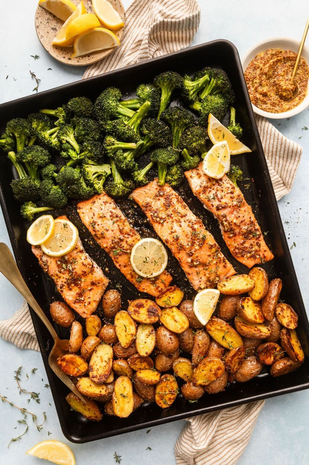 Sheet Pan Honey Mustard Salmon