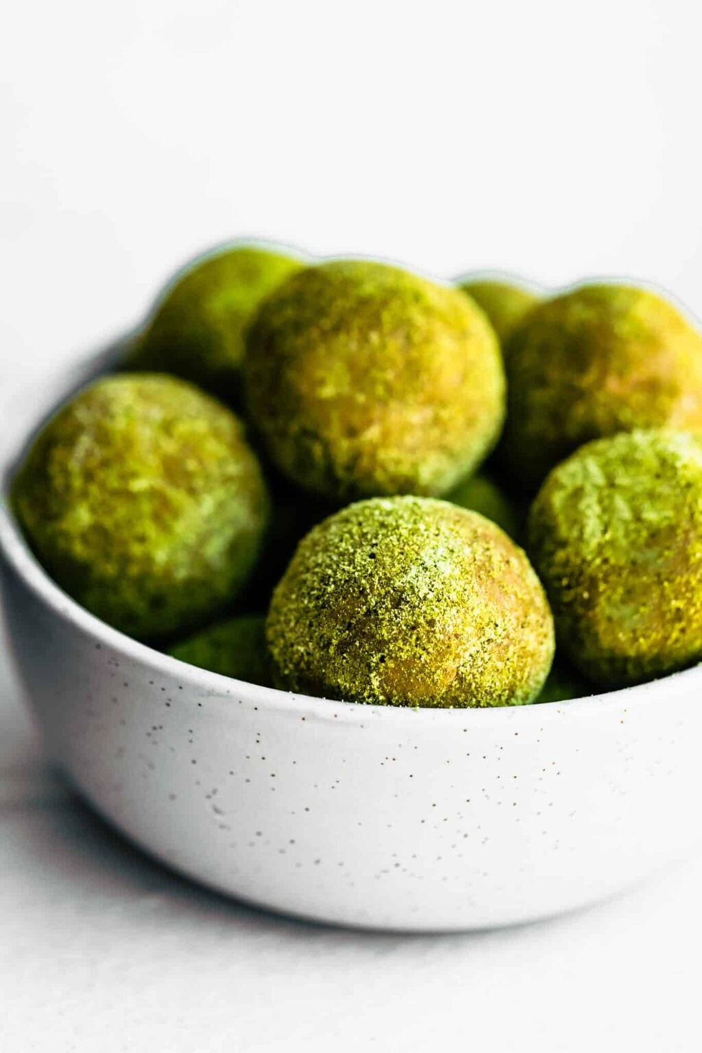 No-Bake Matcha Protein Bites - Cotter Crunch