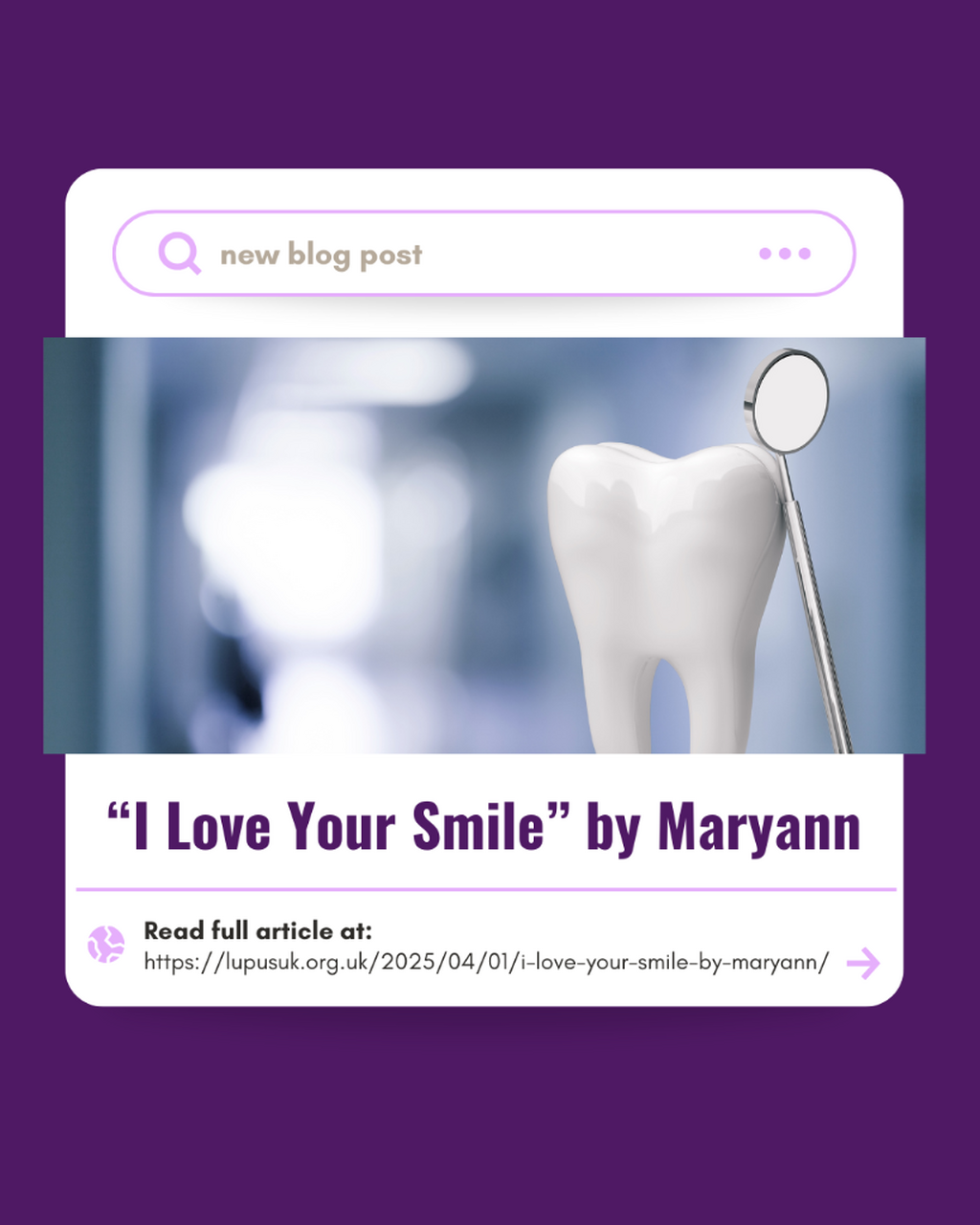 "I Love Your Smile" by Maryann