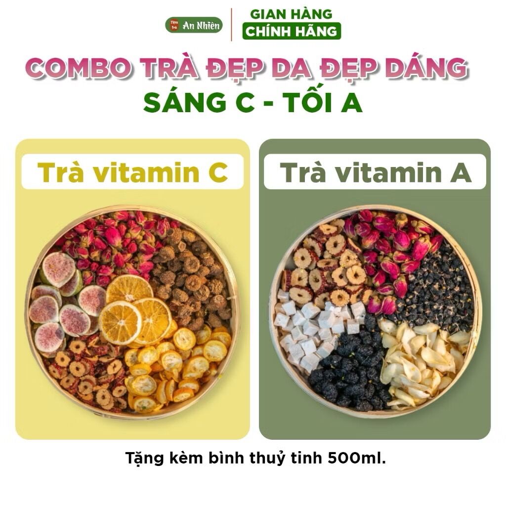 Combo đẹp da đẹp d&aacute;ng s&aacute;ng C tối A
