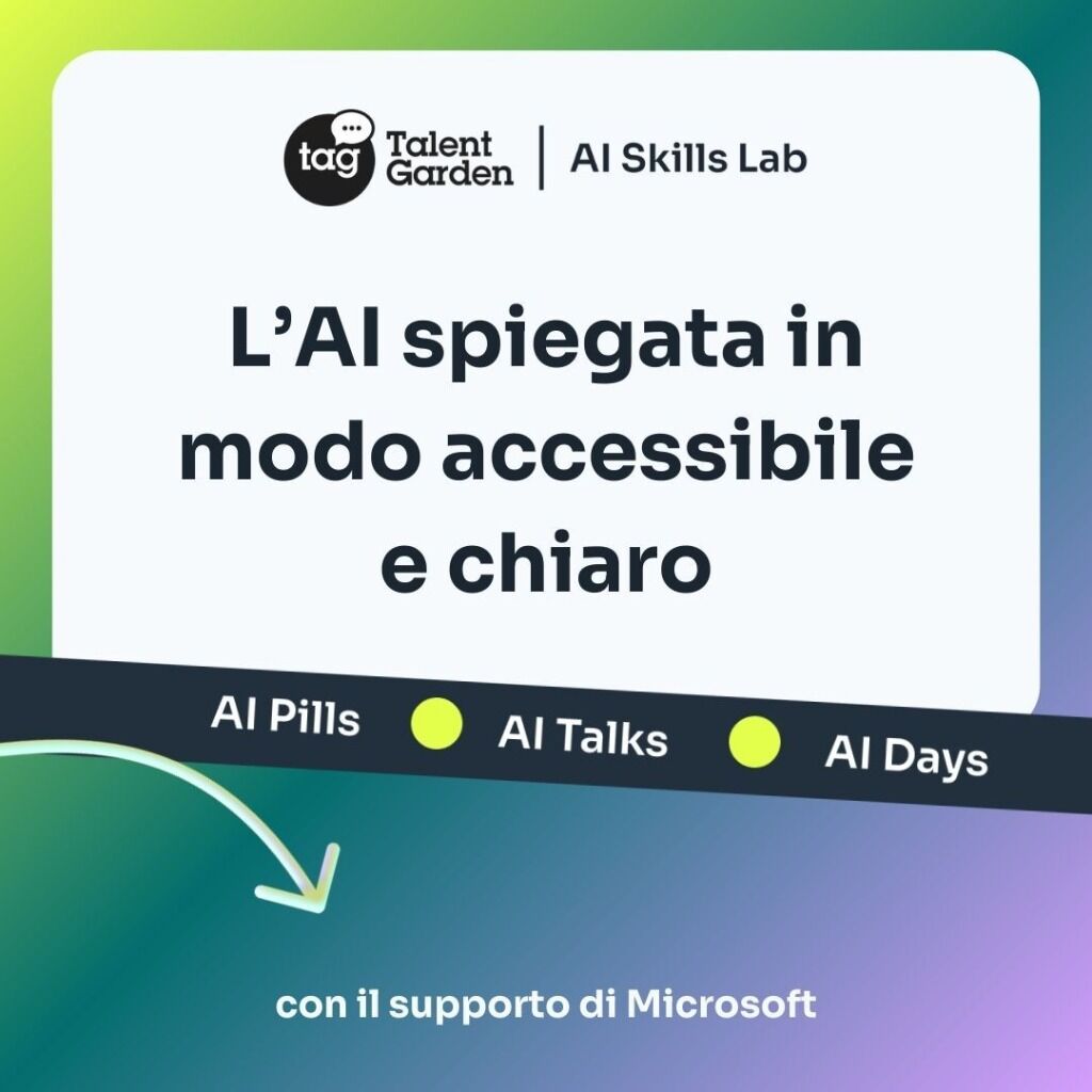 AI Skills LAB di Talent Garden con il supporto di Microsoft