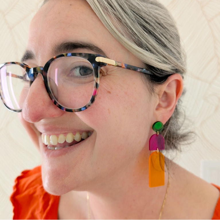 Geometric Multicolor Earrings