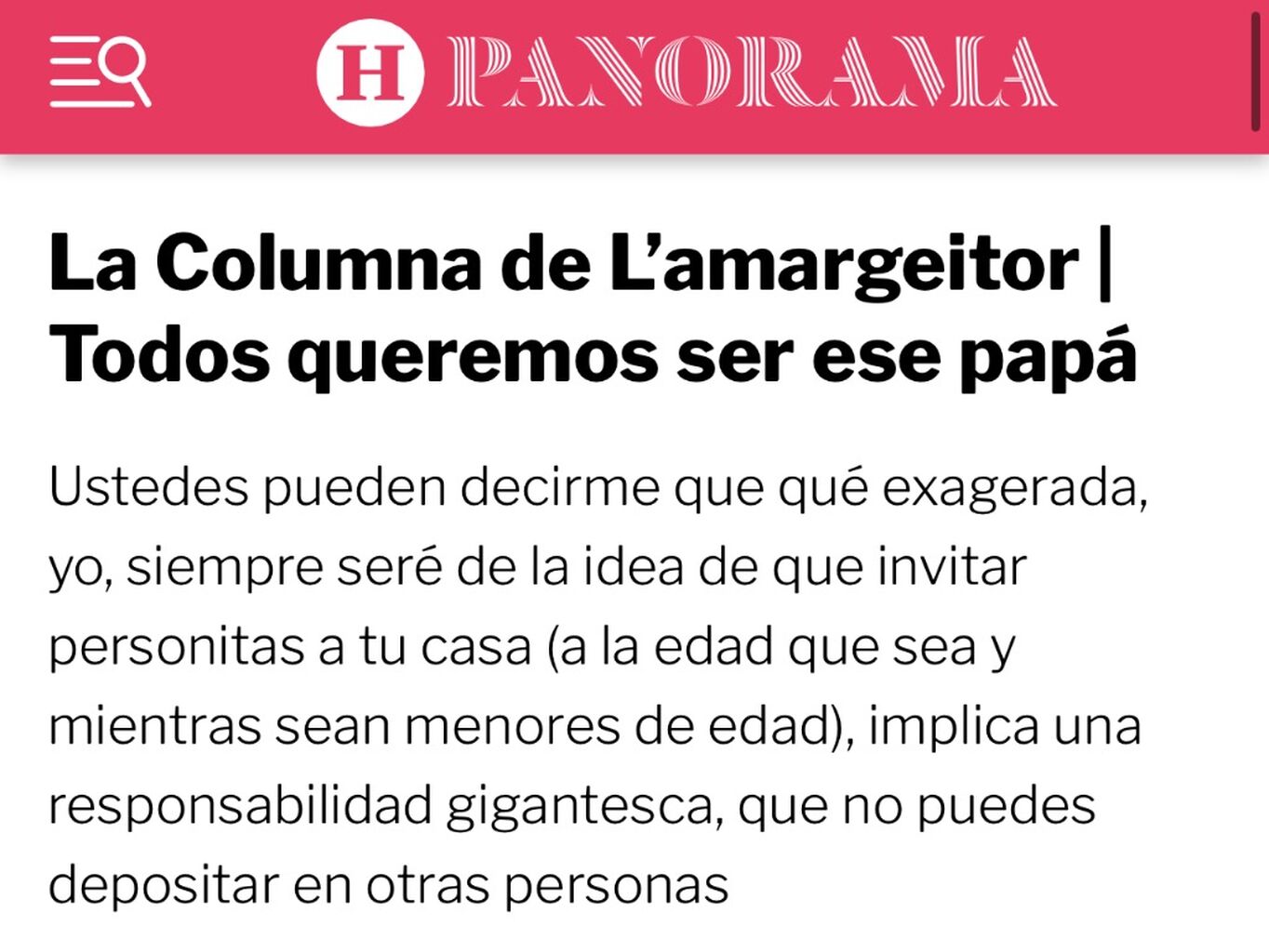 Todos queremos ser ese pap&aacute; 