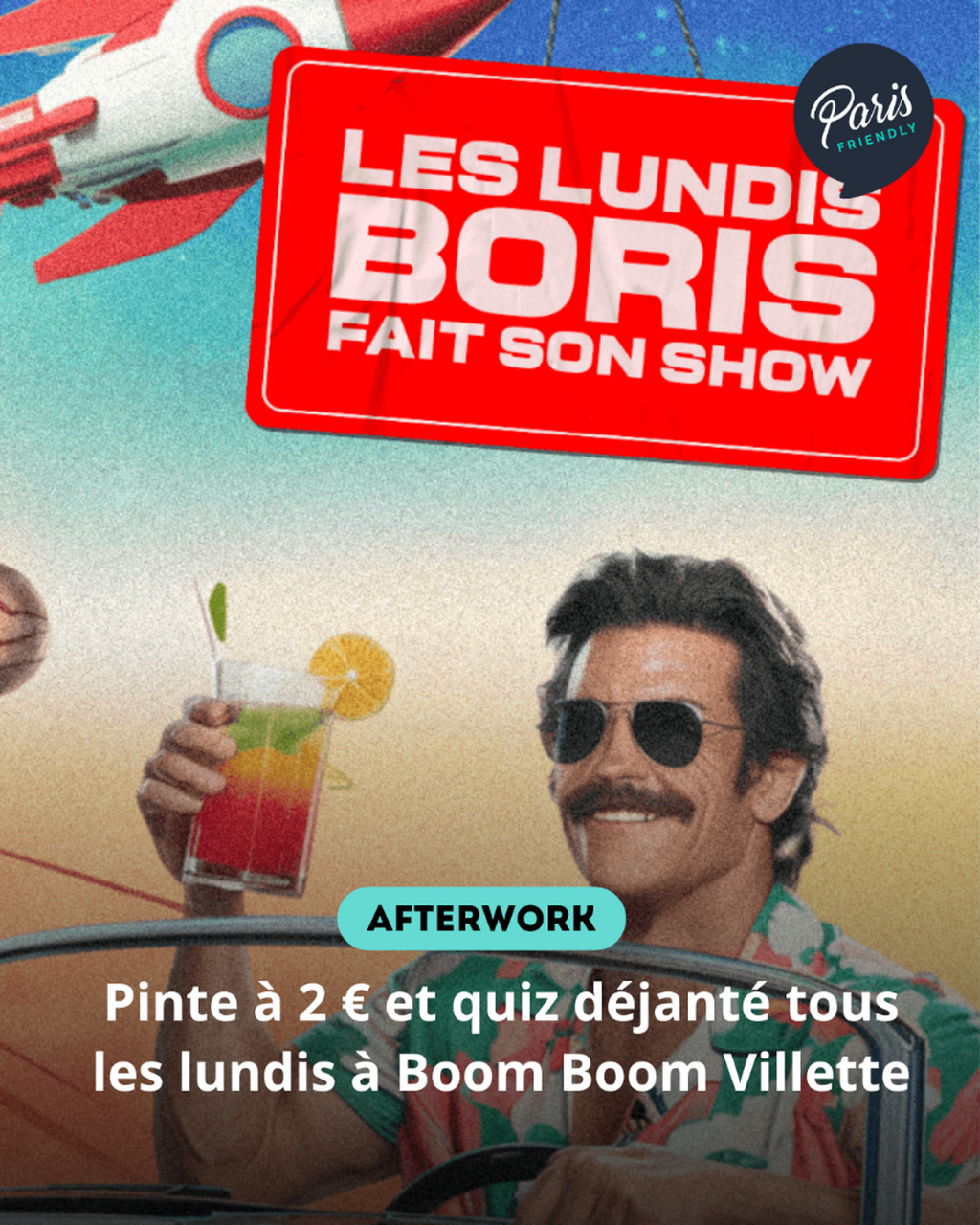 Pinte &agrave; 2 &euro; et quiz d&eacute;jant&eacute; tous les lundis &agrave; Boom Boom Villette