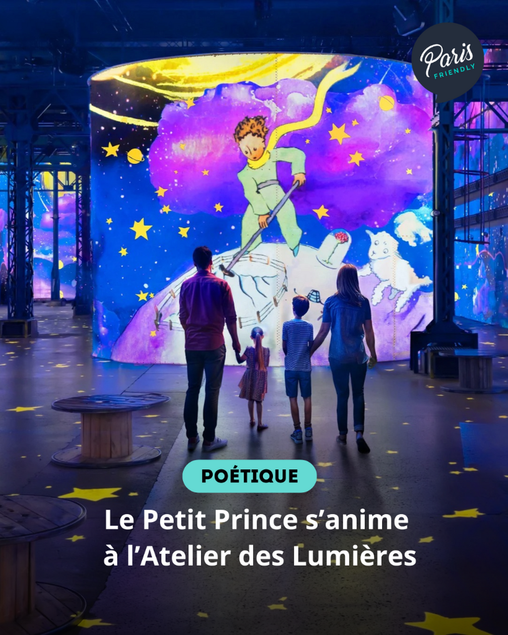 Le Petit Prince s&rsquo;anime &agrave; l&rsquo;Atelier des Lumi&egrave;res